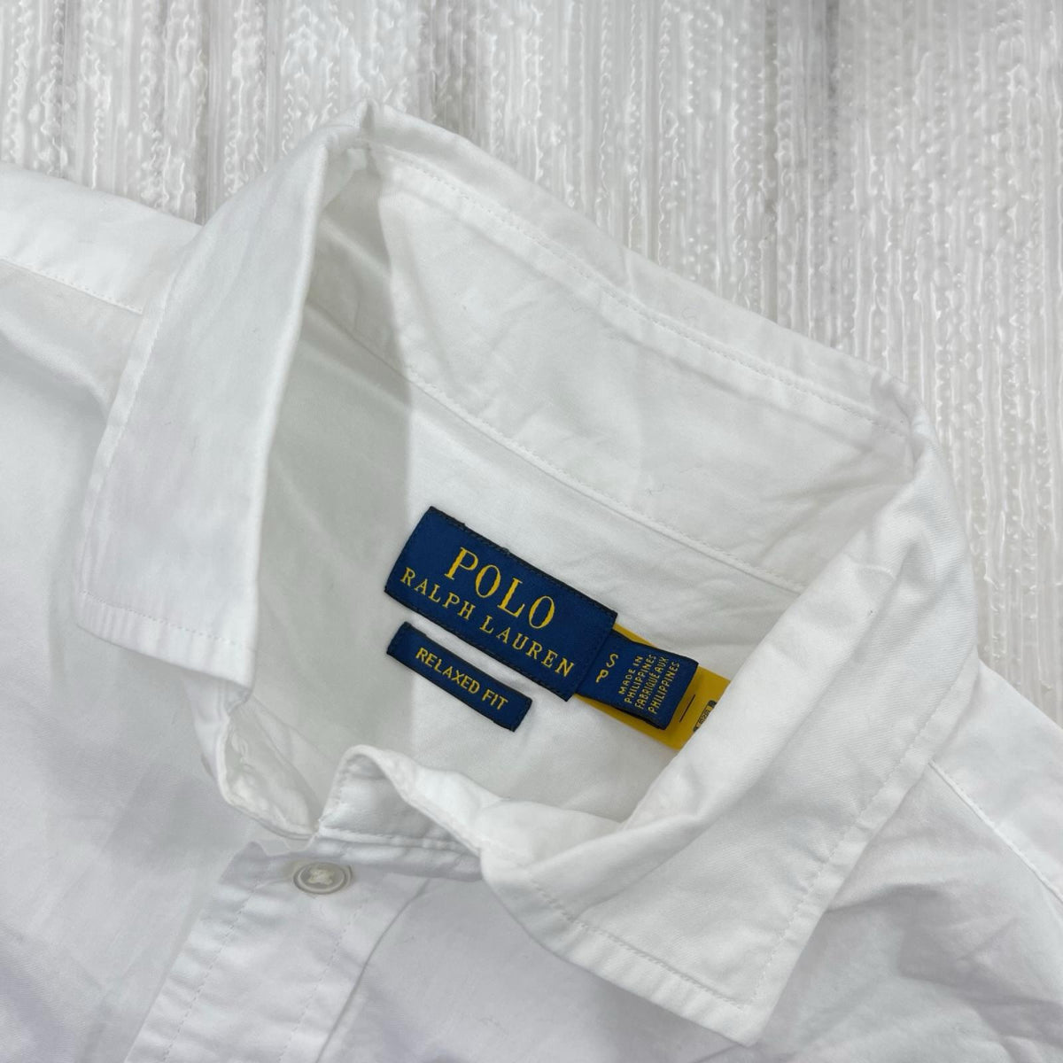 長袖シャツ CottonLSShirt S WHT S ホワイト