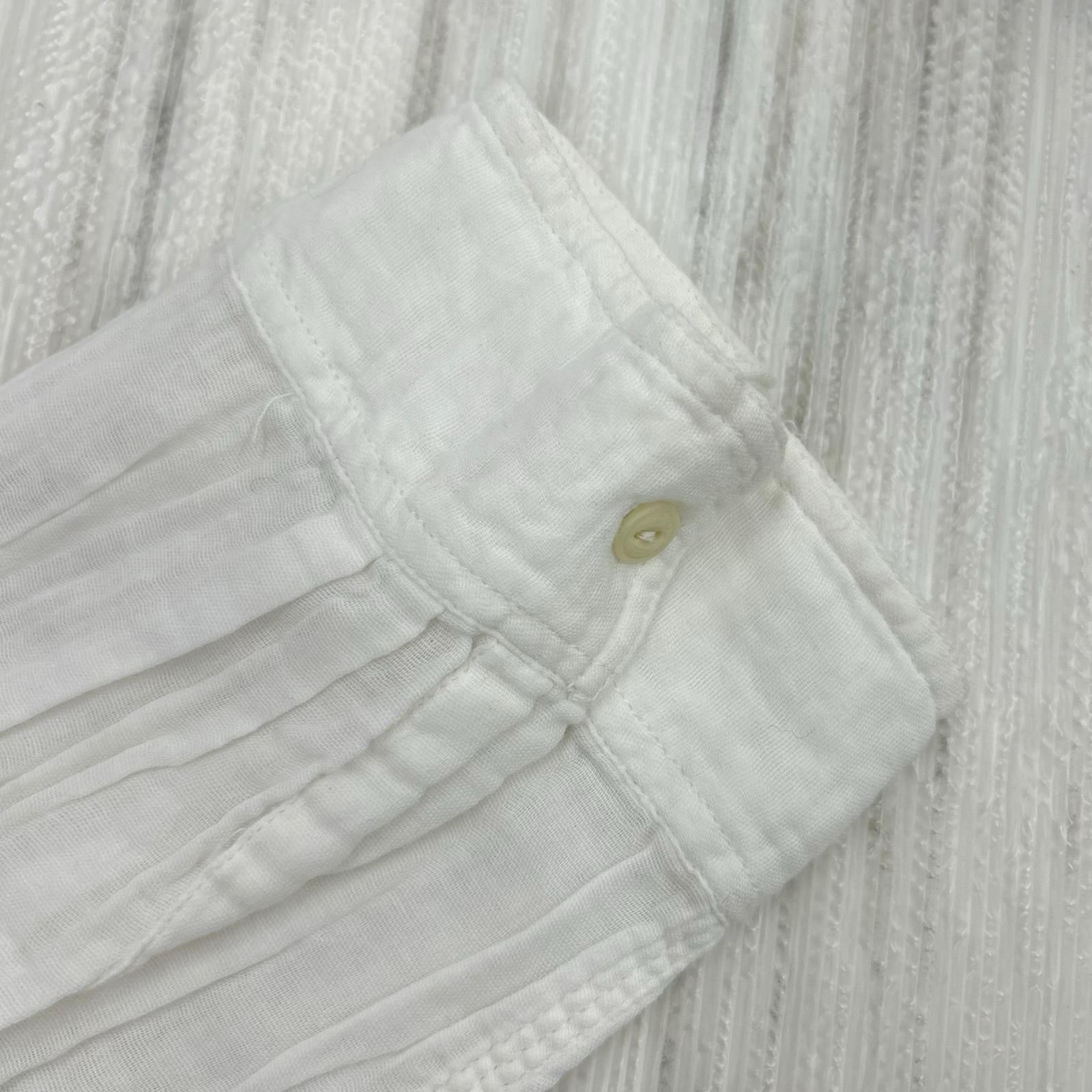 長袖シャツ DENIM ＆ SUPPLY cotton gauze shirt S WHT S ホワイト