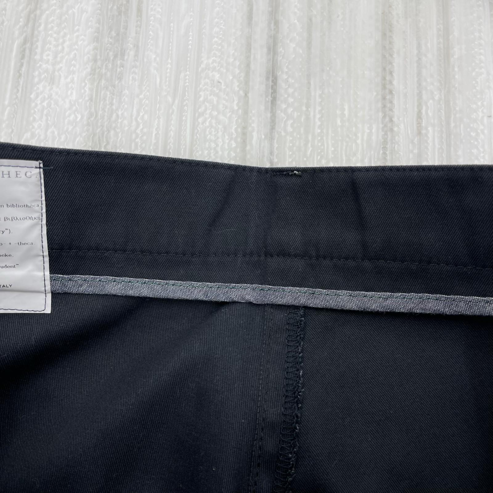 パンツ BIBLIOTHERK CottonSlacks M BLK M ブラック