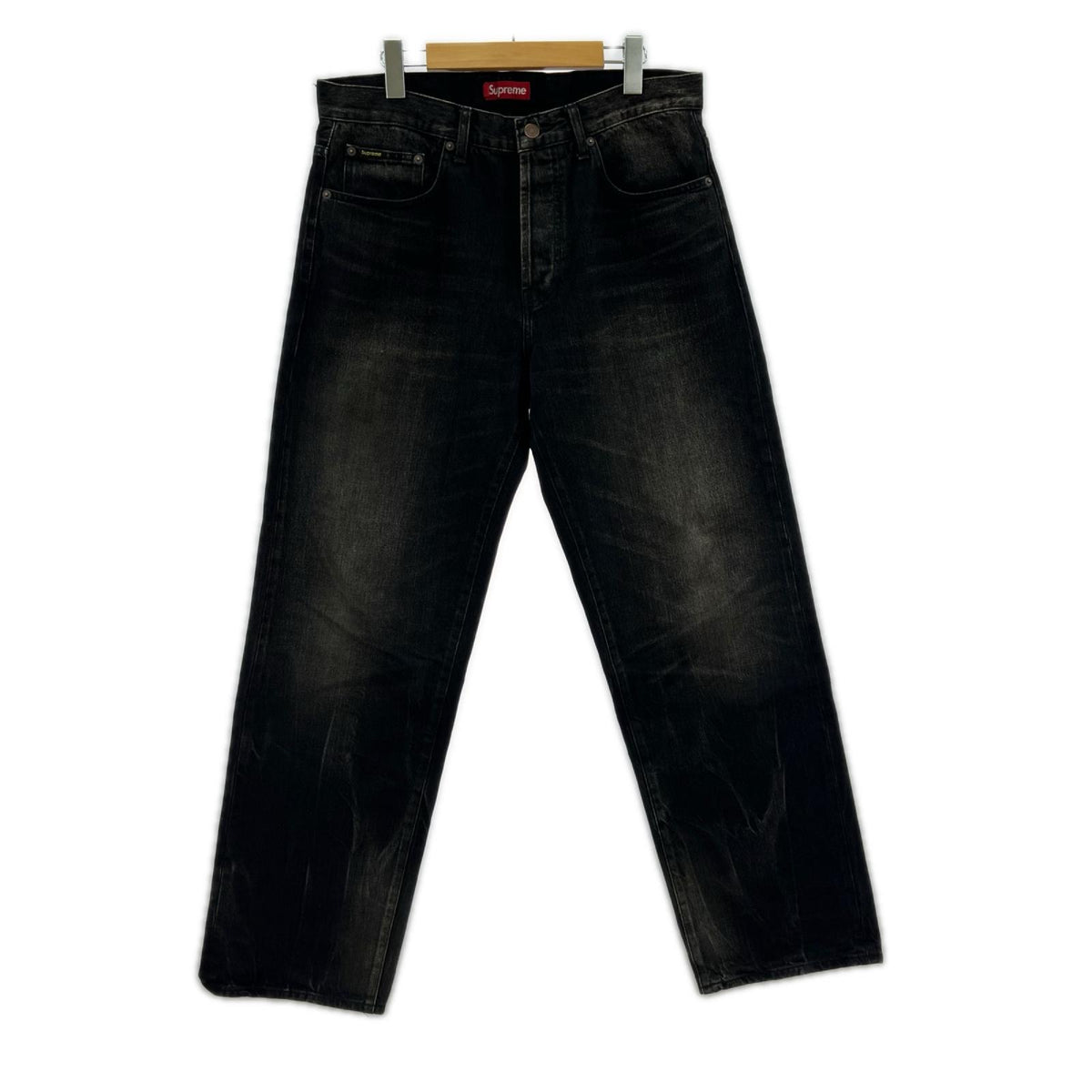 デニムパンツ Supreme 24FW DISTRESSED LOOSE FIT SELVEDGE JEAN ﾌﾞﾗｯｸﾃﾞﾆﾑ 32 ﾌﾞﾗｯｸ ブラック
