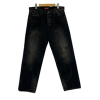 デニムパンツ Supreme 24FW DISTRESSED LOOSE FIT SELVEDGE JEAN ﾌﾞﾗｯｸﾃﾞﾆﾑ 32 ﾌﾞﾗｯｸ ブラック
