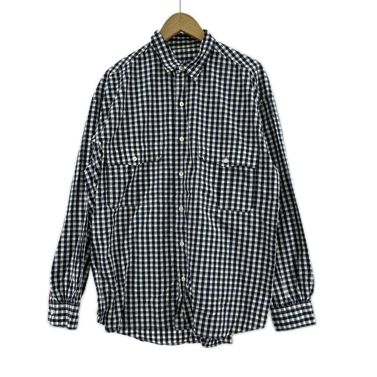 長袖シャツ ROLL UP SHIRT ｷﾞﾝｶﾞﾑﾁｪｯｸ (L) L