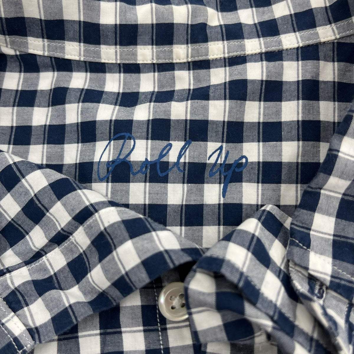 長袖シャツ ROLL UP SHIRT ｷﾞﾝｶﾞﾑﾁｪｯｸ (L) L