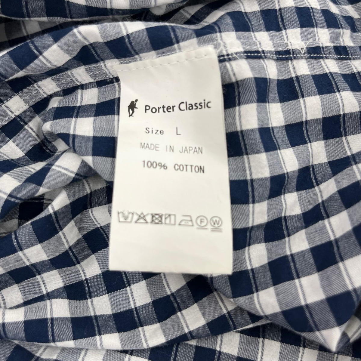 長袖シャツ ROLL UP SHIRT ｷﾞﾝｶﾞﾑﾁｪｯｸ (L) L