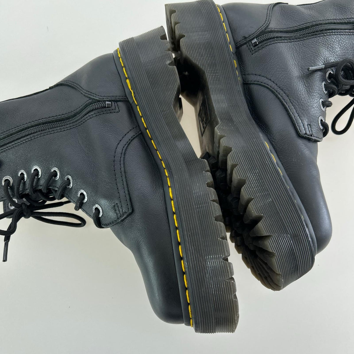 ブーツ JADON 3 PISA 8 EYE BOOT (UK8) ブラック ブラック