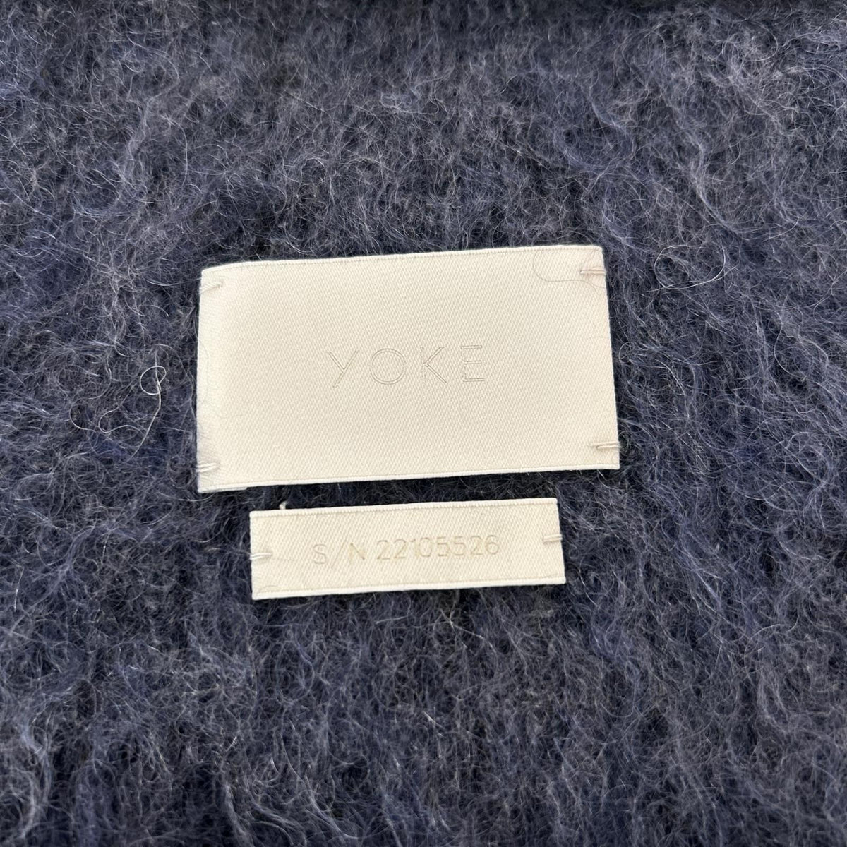 その他アクセサリー 22AW STILL BORDER MOHAIR LONG STOLE フリー