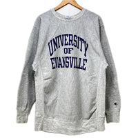 スウェット Champion 90s EVANSVILLE REVERSE WEAVE ｽｳｪｯﾄ XXL ｸﾞﾚｰ グレー