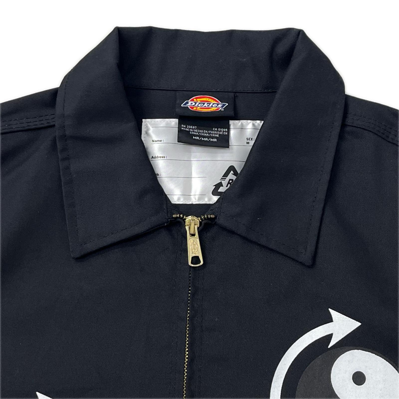 ジャケット Dickies RECHARD ﾘﾒｲｸ 陰陽ﾃﾞｻﾞｲﾝ ｼﾞｯﾌﾟｼﾞｬｹｯﾄ MR ﾌﾞﾗｯｸ ブラック