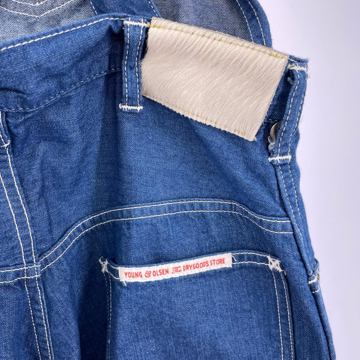 オーバーオール YOUNG＆OLSEN ﾃﾞﾆﾑ 青 (1) 1 ブルー