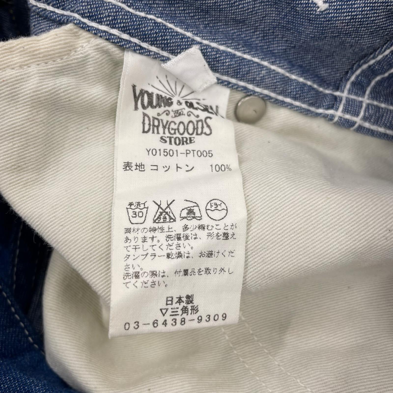 オーバーオール YOUNG＆OLSEN ﾃﾞﾆﾑ 青 (1) 1 ブルー