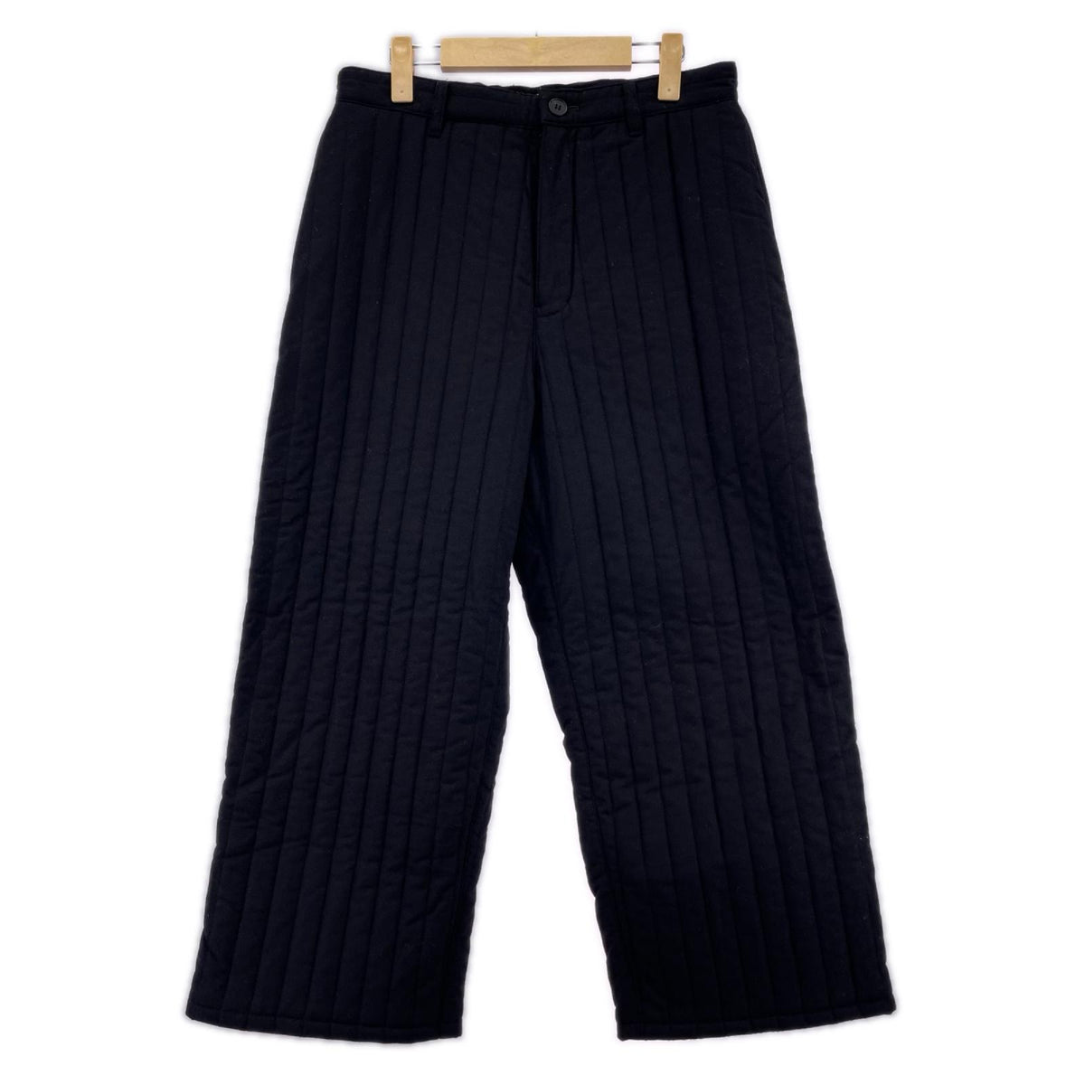パンツ MATSUFUJI Stripe Quilted Trousers 黒 (2) 2 ブラック