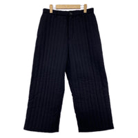 パンツ MATSUFUJI Stripe Quilted Trousers 黒 (2) 2 ブラック