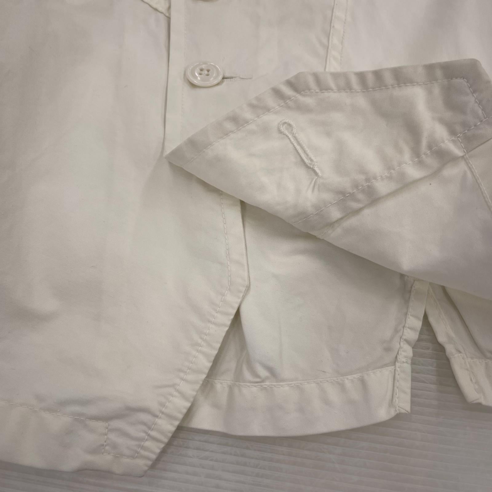 長袖シャツ 再構築 白 (S) S ホワイト