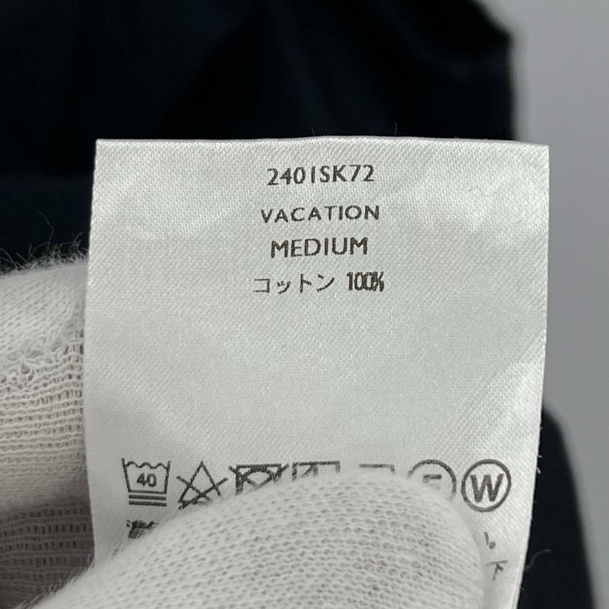 タンクトップ VACATION 黒 M ブラック