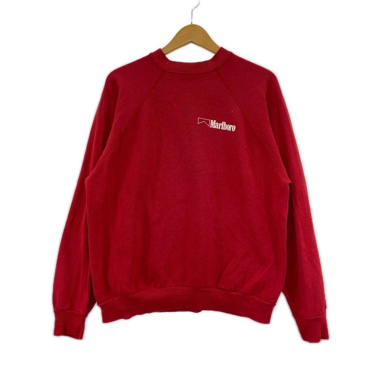 スウェット 80～90S TULTEXﾀｸﾞ USA製 Marlboro 赤 (XL) レッド