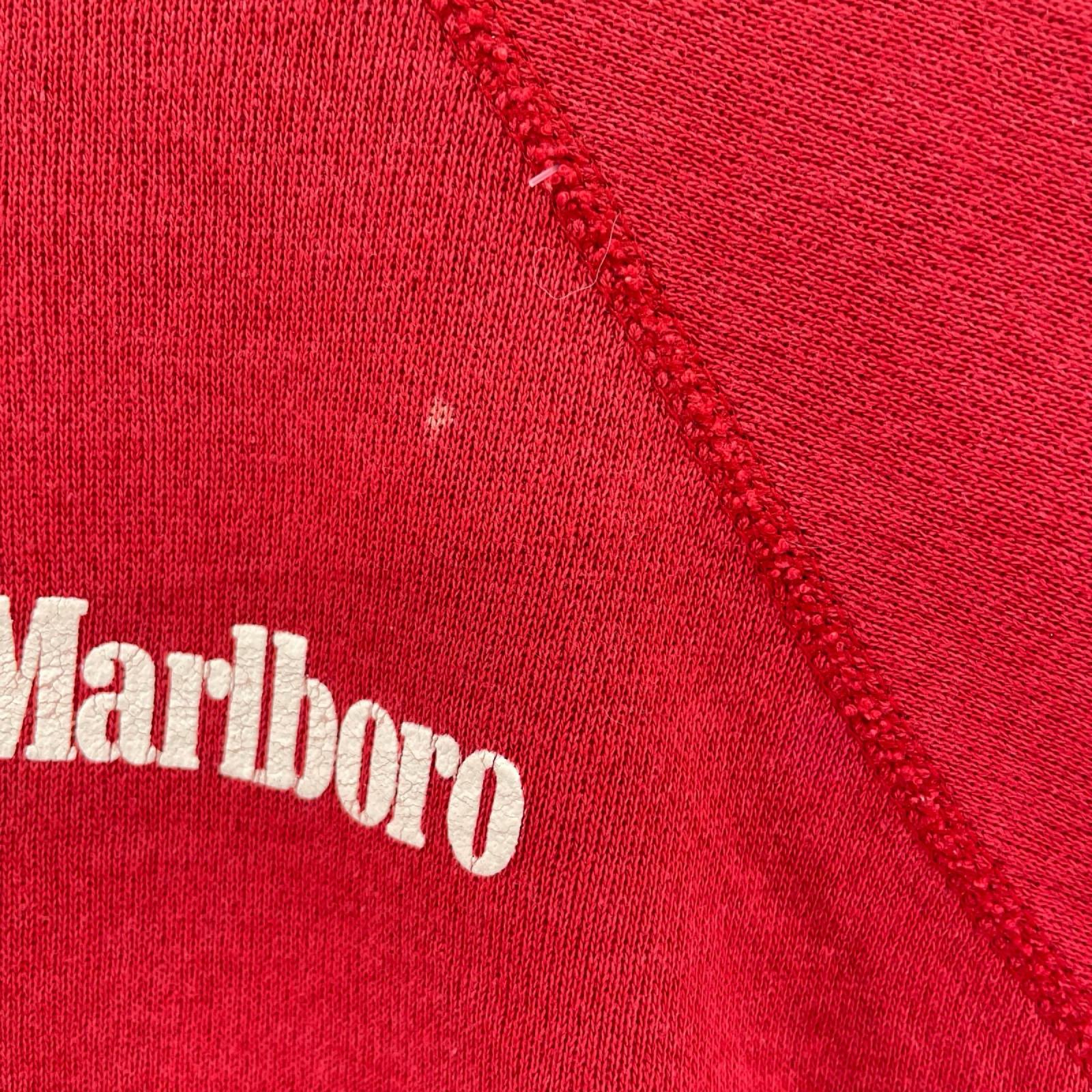 スウェット 80～90S TULTEXﾀｸﾞ USA製 Marlboro 赤 (XL) レッド