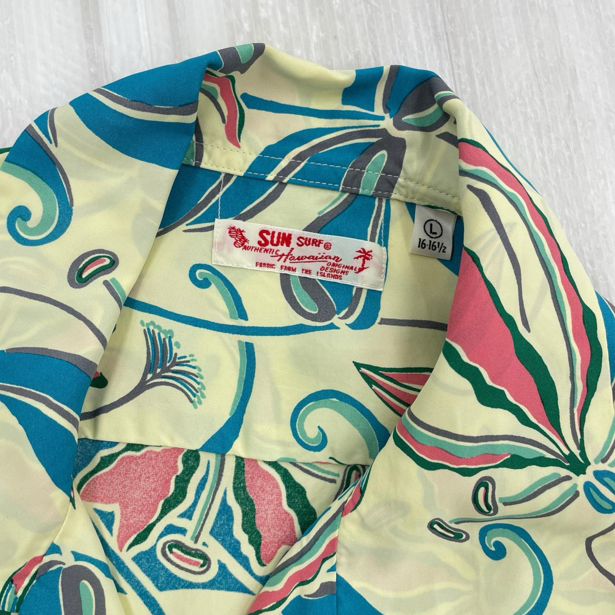 半袖シャツ SPIDER LILY S/S ALOHA SHIRT 総柄 SIZE:L L