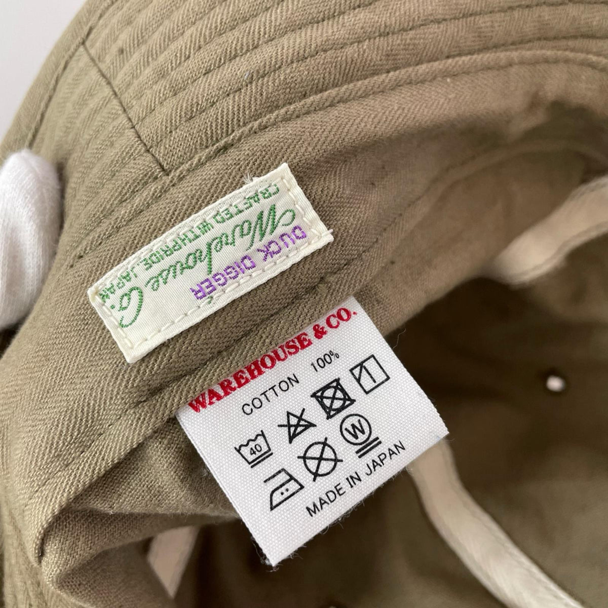 ハット DUCK DIGGER ﾍﾘﾝﾎﾞｰﾝ ARMY HAT ベージュ