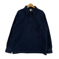 長袖シャツ 1930s WPA ONE POCKET PULLOVER SHIRT 42 ネイビー
