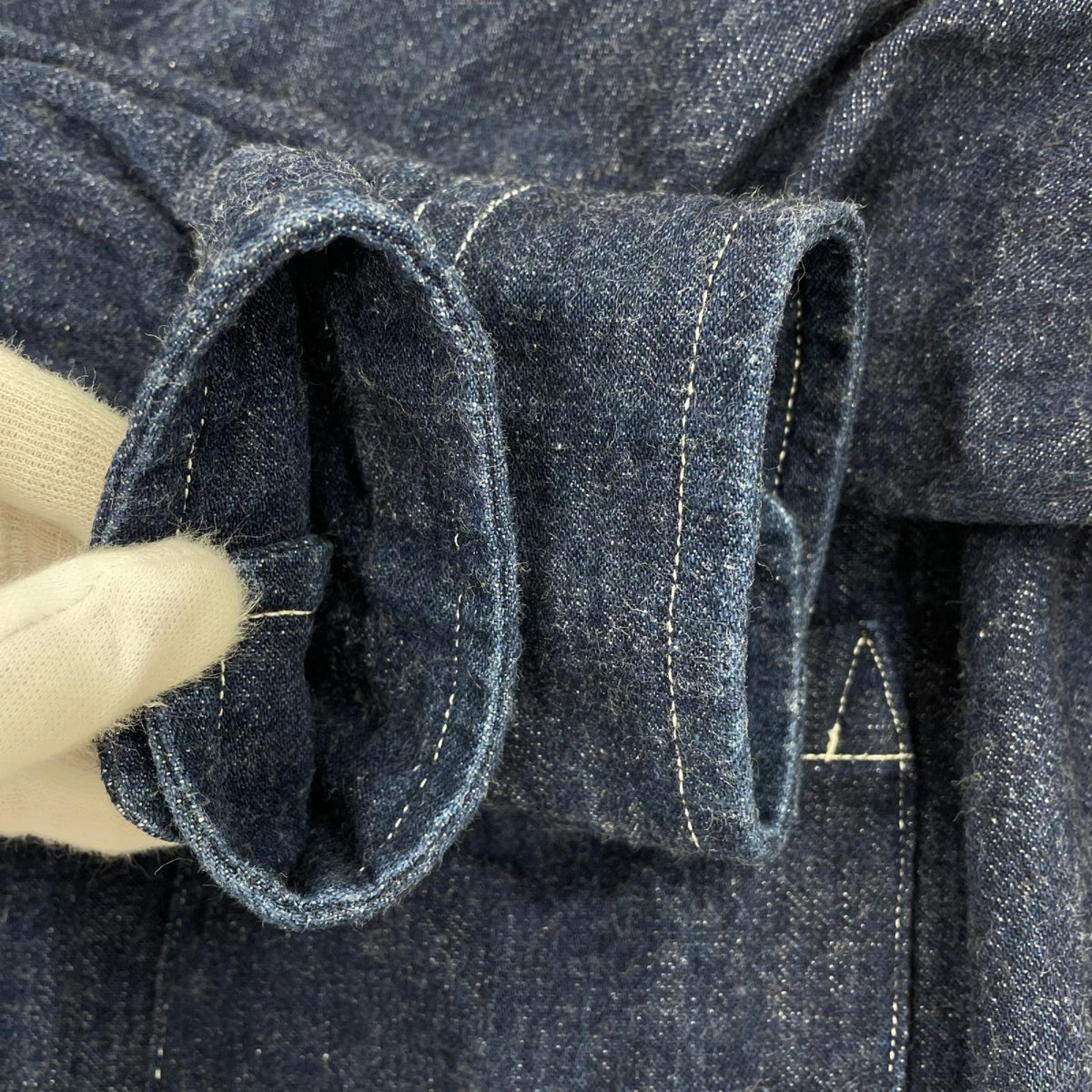 長袖シャツ 1930s WPA ONE POCKET PULLOVER SHIRT 42 ネイビー