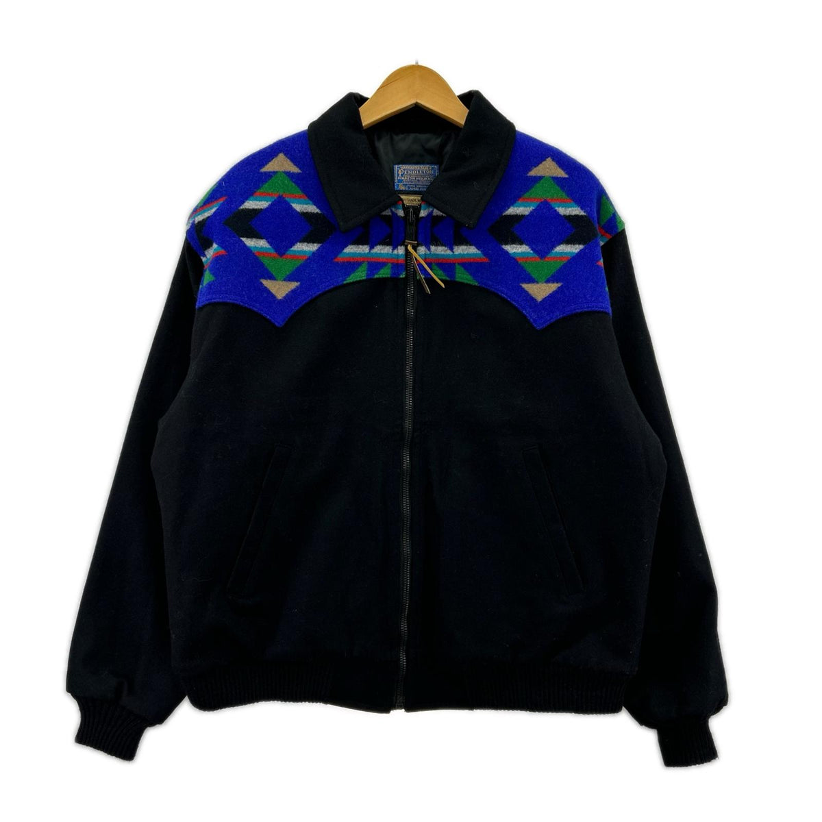 ジャケット 70-80s ウールジャケット (L) 黒 L ブラック