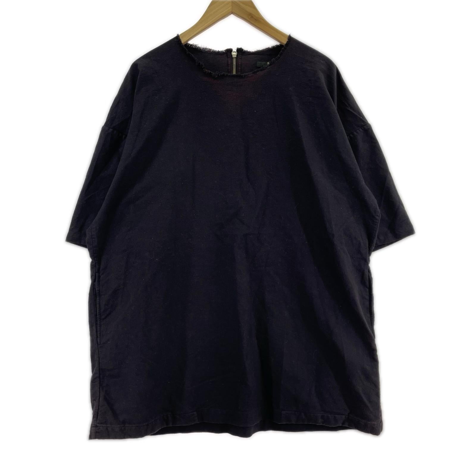半袖Ｔシャツ PLAIN ZIP TEE SHIRTS M BLK M