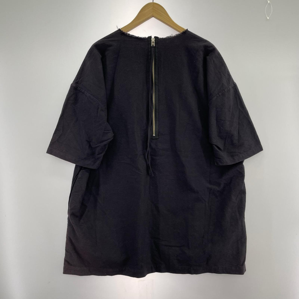 半袖Ｔシャツ PLAIN ZIP TEE SHIRTS M BLK M