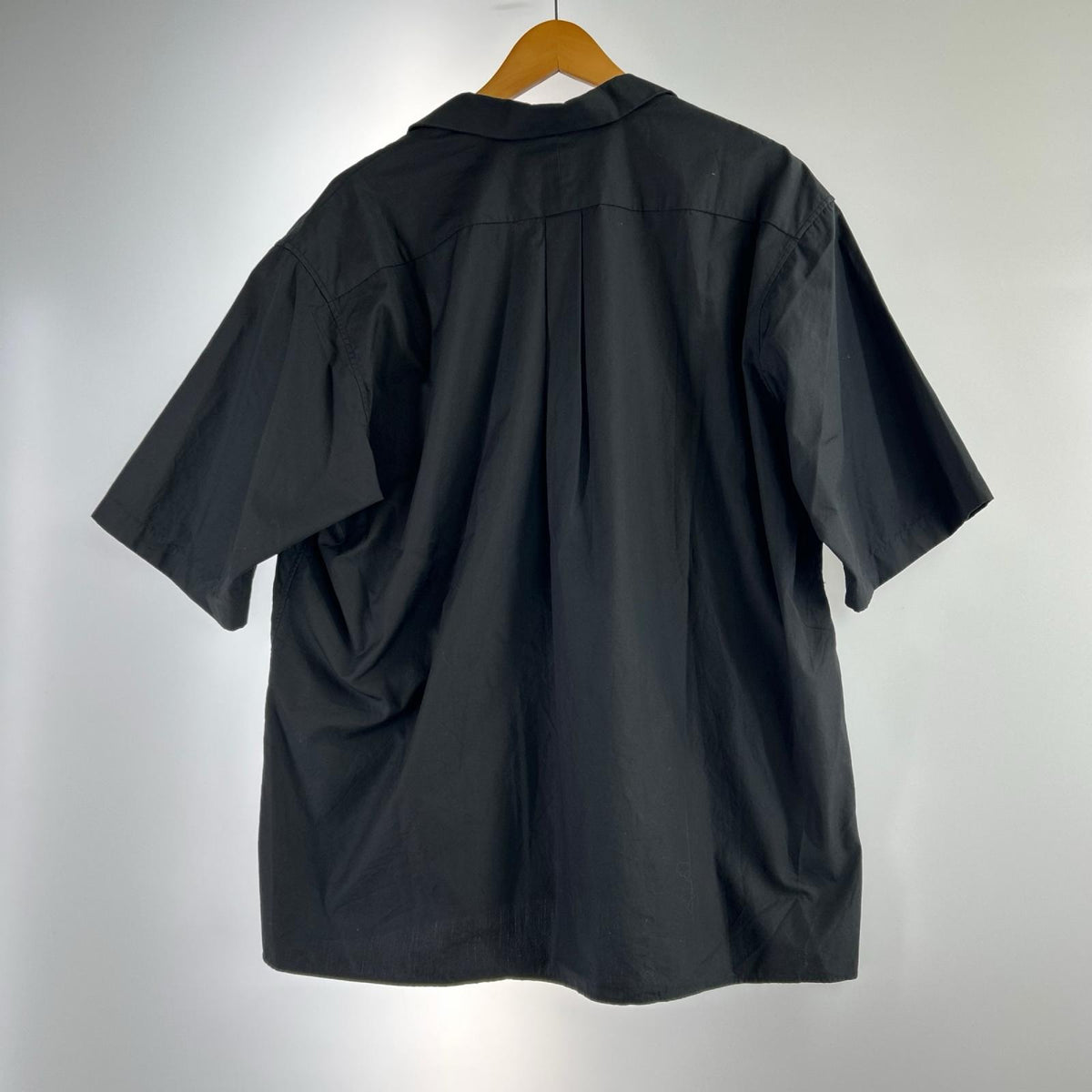 半袖シャツ × THOMAS MASON 開襟ｼｬﾂ　L L ブラック