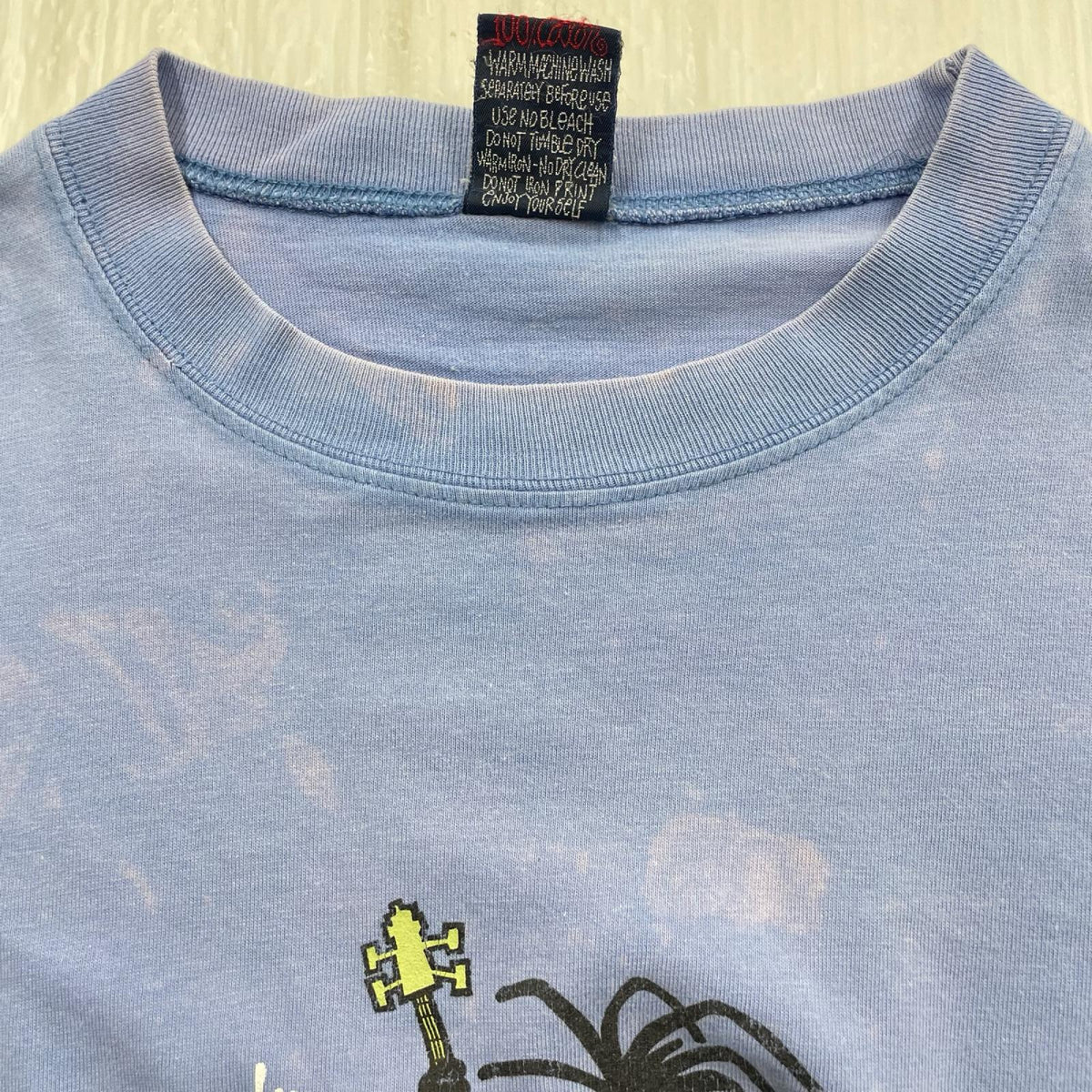半袖Ｔシャツ ﾌｪｰﾄﾞ 90s ﾁｪﾛ ｼｬﾄﾞｰﾏﾝ ﾌﾞﾙｰ ｵｰｽﾄﾗﾘｱ製 S ブルー