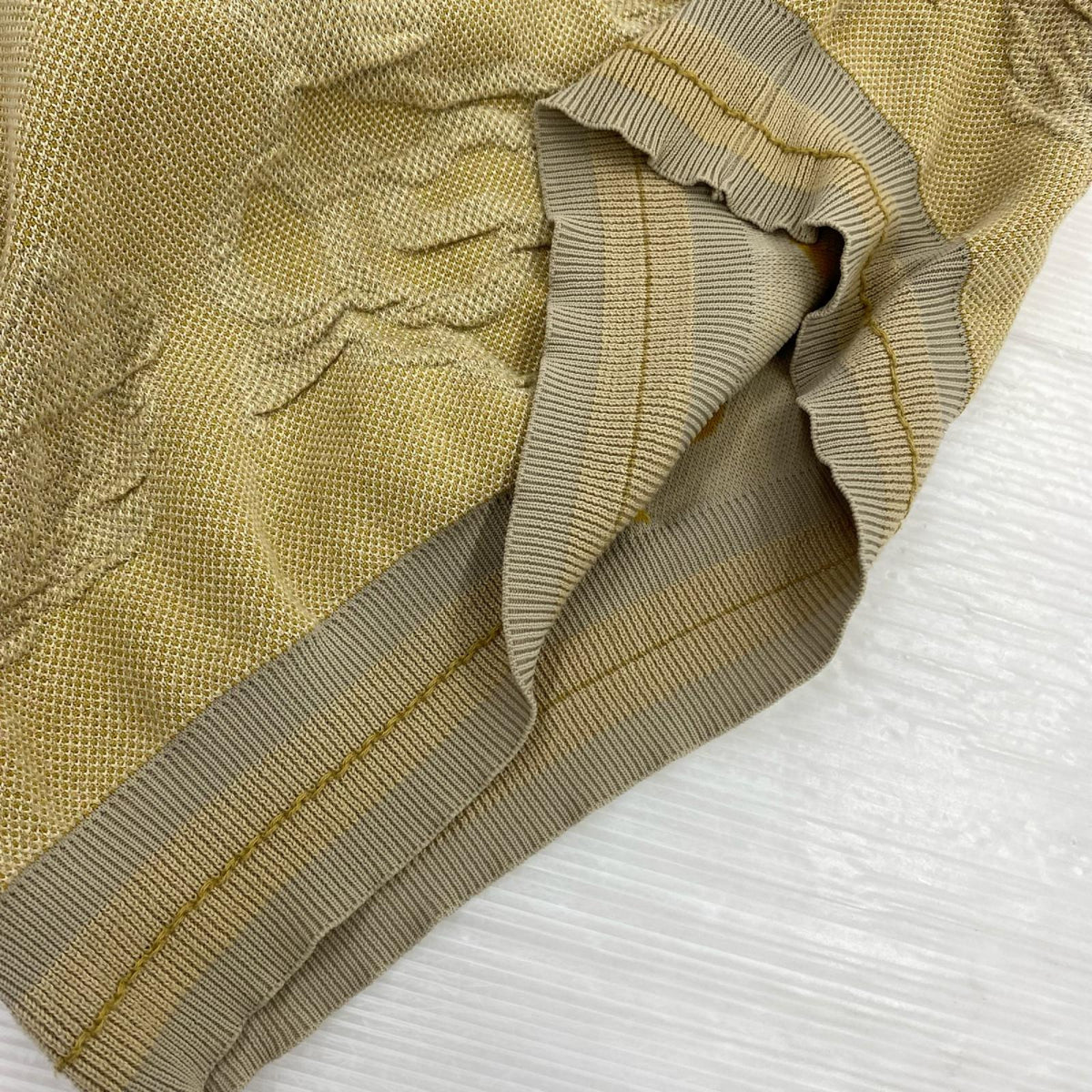 ニット ISSEY MIYAKE MEN 3D織 ｼﾞｬｶﾞｰﾄﾞﾆｯﾄ 2 ﾍﾞｰｼﾞｭ ベージュ