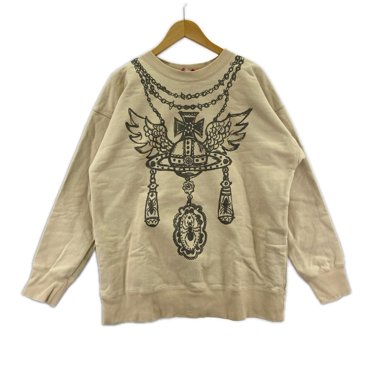 スウェット Vivienne Westwood red label ｵｰﾌﾞﾌﾟﾘﾝﾄｵｰﾊﾞｰｻｲｽﾞｽｳｪｯﾄ 00 ﾍﾞｰｼﾞｭ ベージュ
