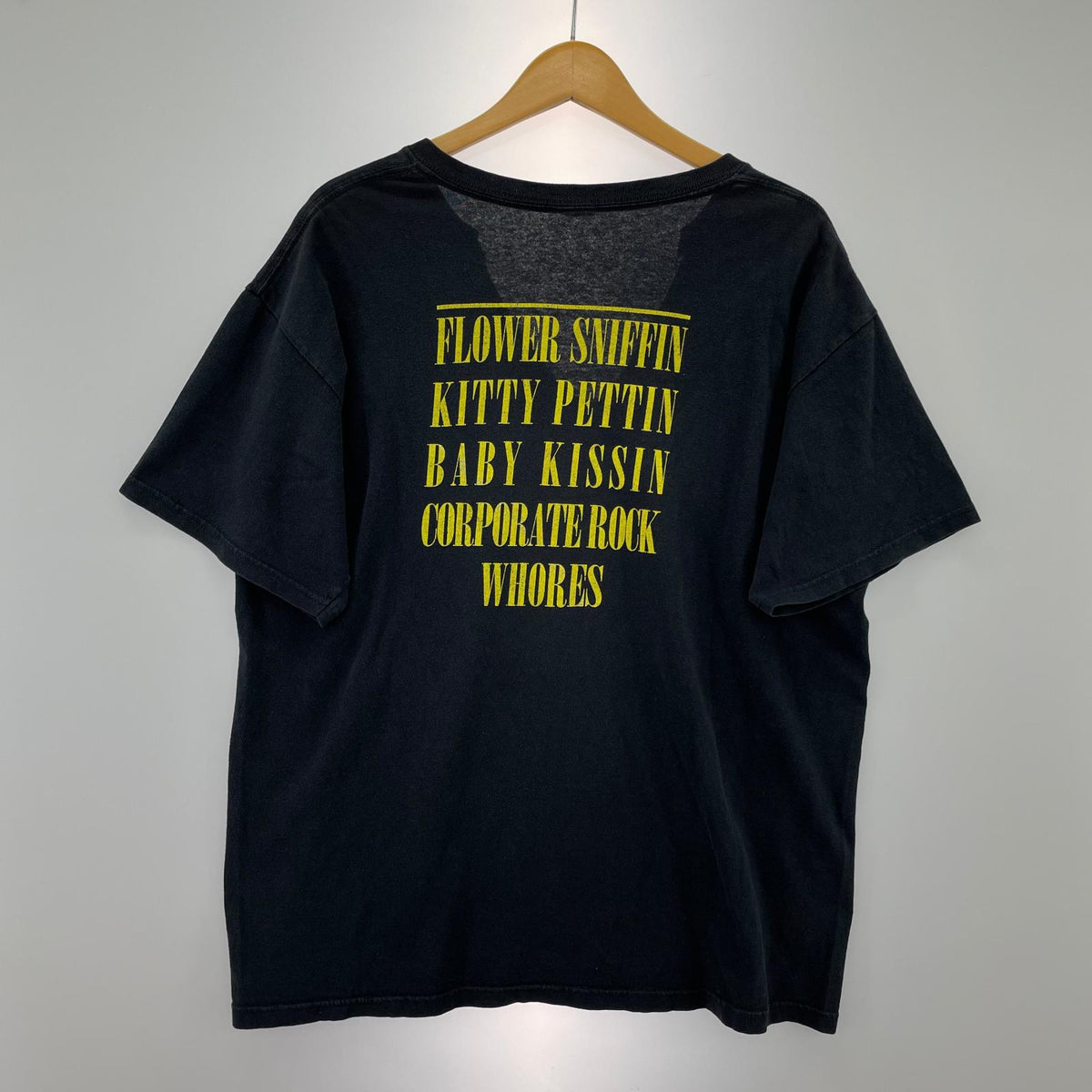 半袖Ｔシャツ 00s Anvil NIRVANA スマイル Tシャツ (L) L ブラック