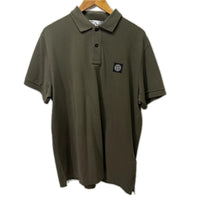 ポロシャツ LOGO-PATCH POLO SHIRT 3L カーキ