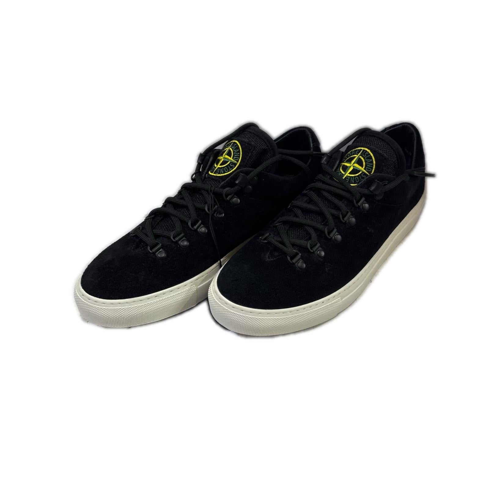 スニーカー SUEDE LEATHER LACE-UP SNEAKER 25.5cm (US7 1/2 UK7 EU41) ブラック