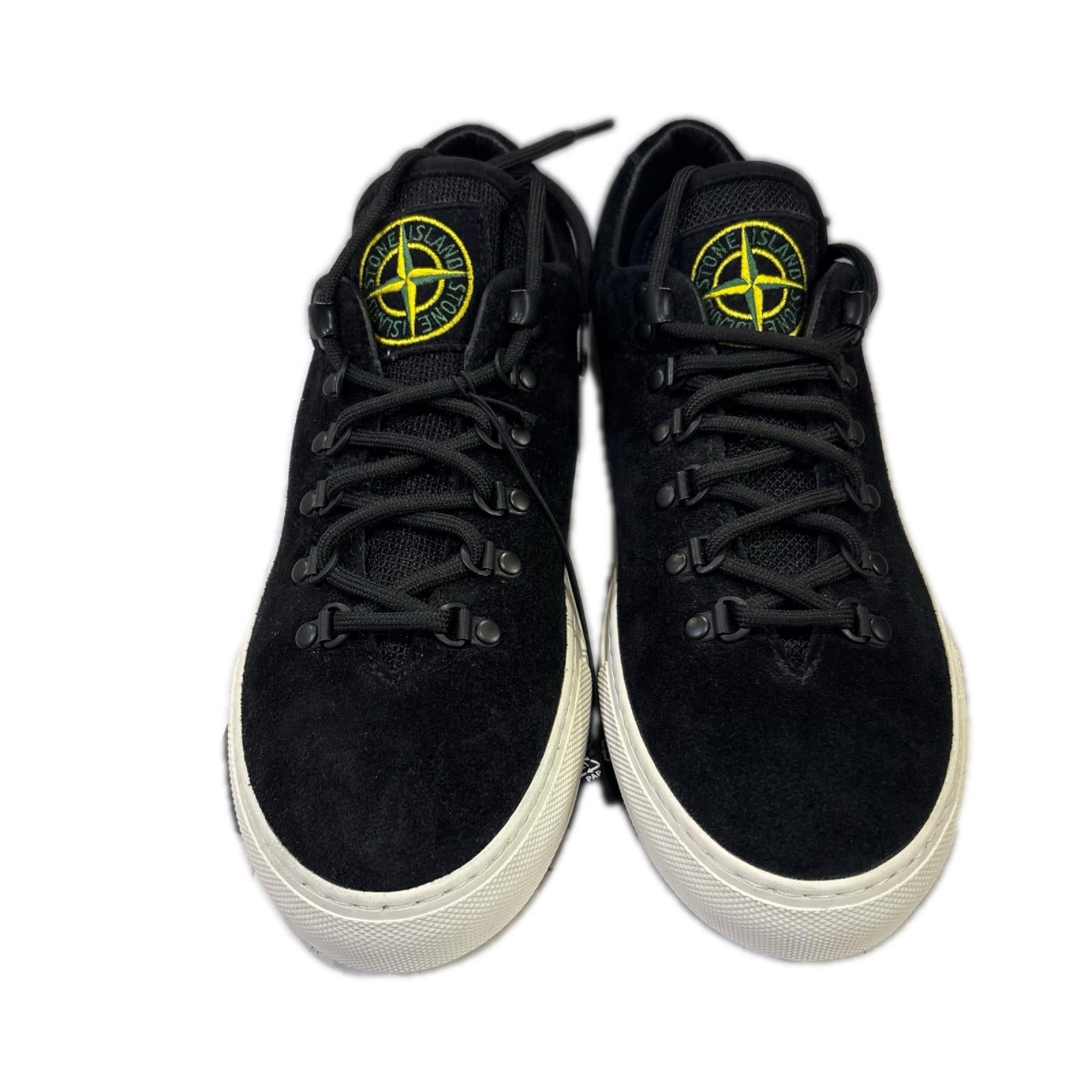 スニーカー SUEDE LEATHER LACE-UP SNEAKER 25.5cm (US7 1/2 UK7 EU41) ブラック