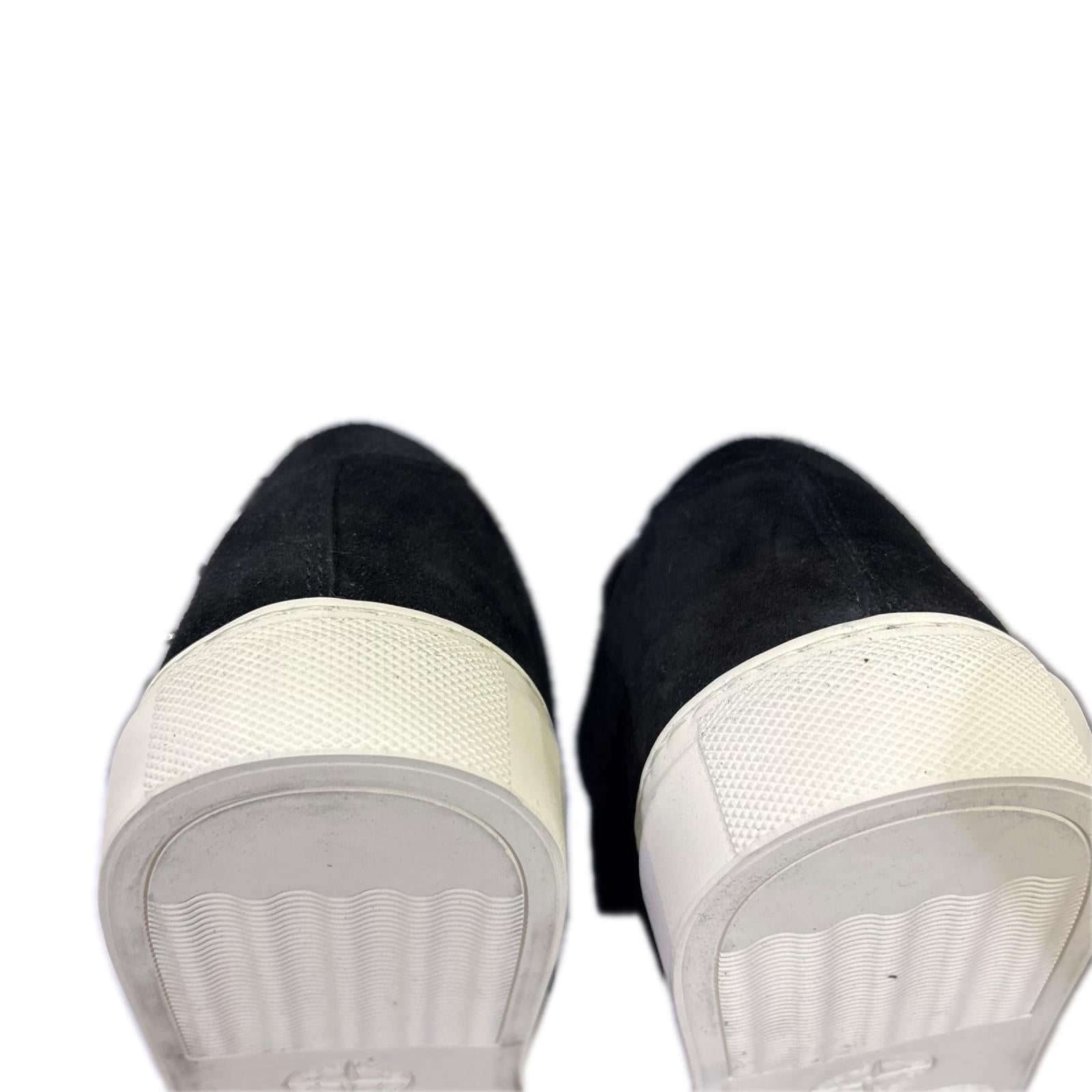 スニーカー SUEDE LEATHER LACE-UP SNEAKER 25.5cm (US7 1/2 UK7 EU41) ブラック