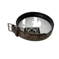 ベルト Python Leather Belt 28 ベージュ