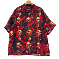 半袖シャツ 56 TATTOO STUDIO 25SS HAWAIIAN SHIRT (L) L レッド
