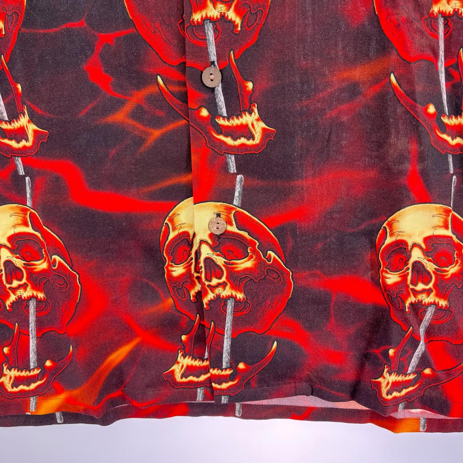半袖シャツ 56 TATTOO STUDIO 25SS HAWAIIAN SHIRT (L) L レッド
