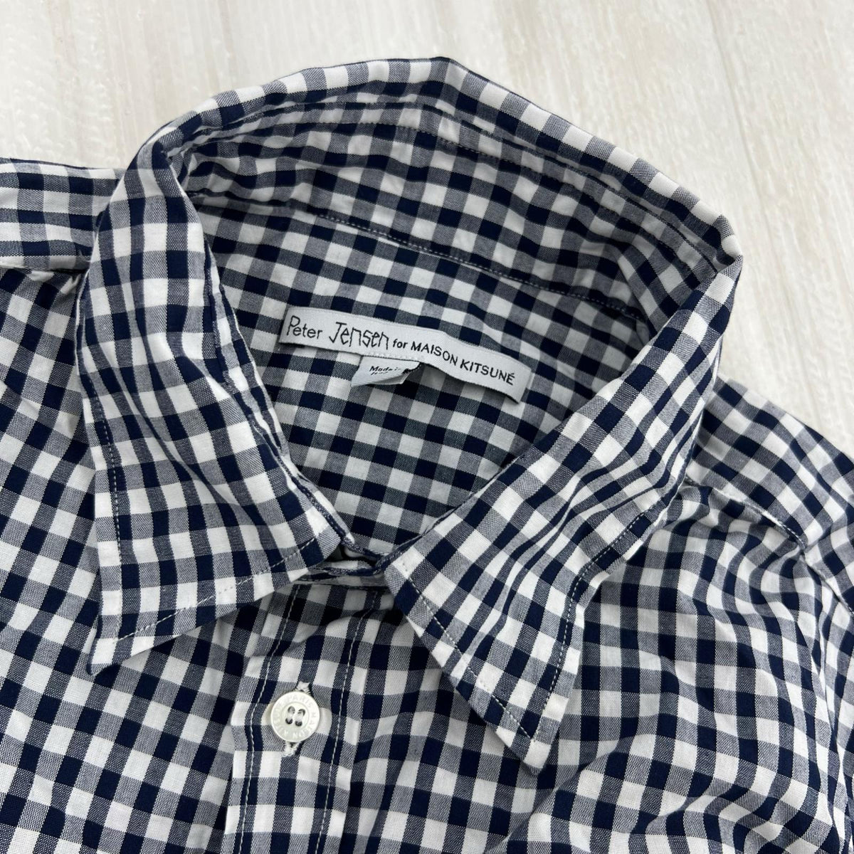 長袖シャツ MAISON KITSUNE × Peter Jensen チェックシャツ