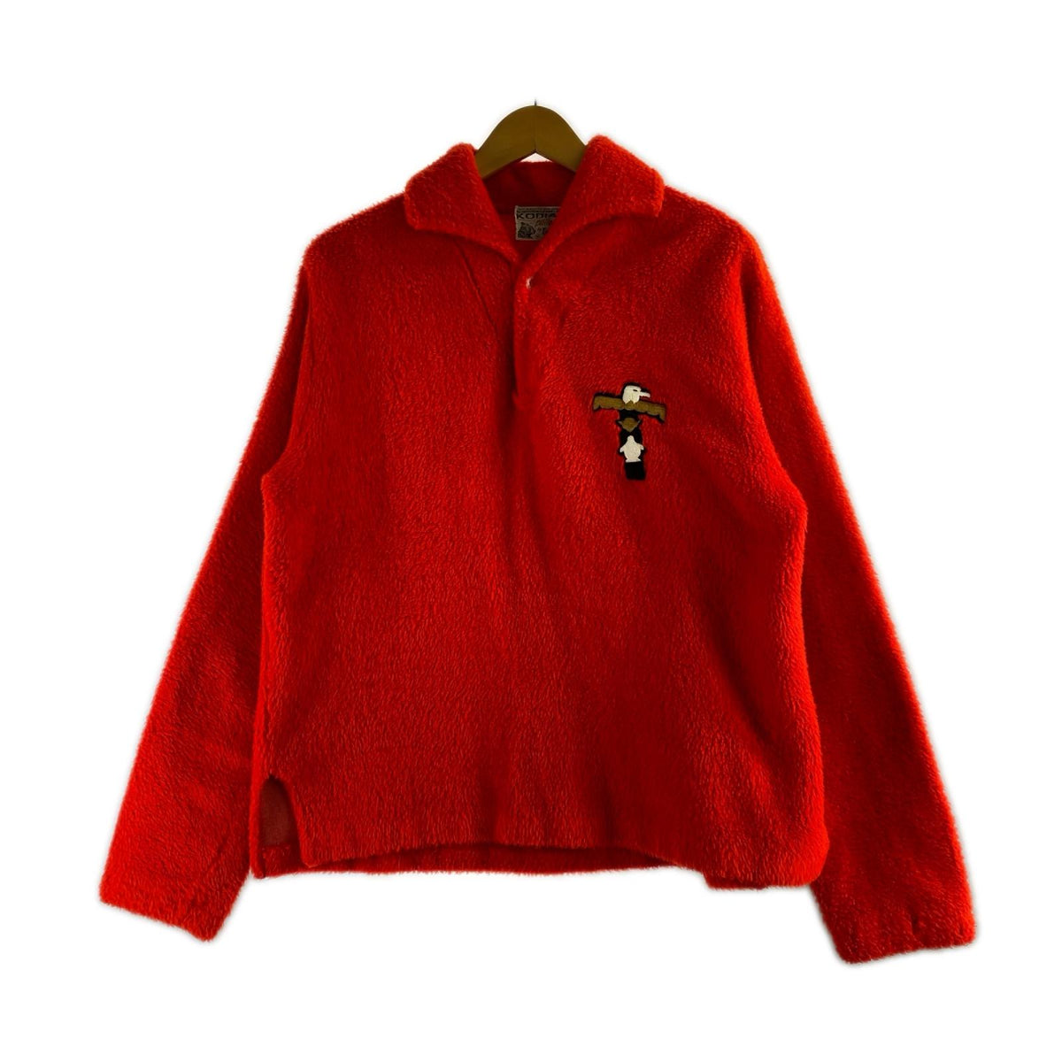 ジャケット KODIAK CAMPUS ﾌｪｲｸﾌｧｰﾌﾟﾙｵｰﾊﾞｰ M レッド
