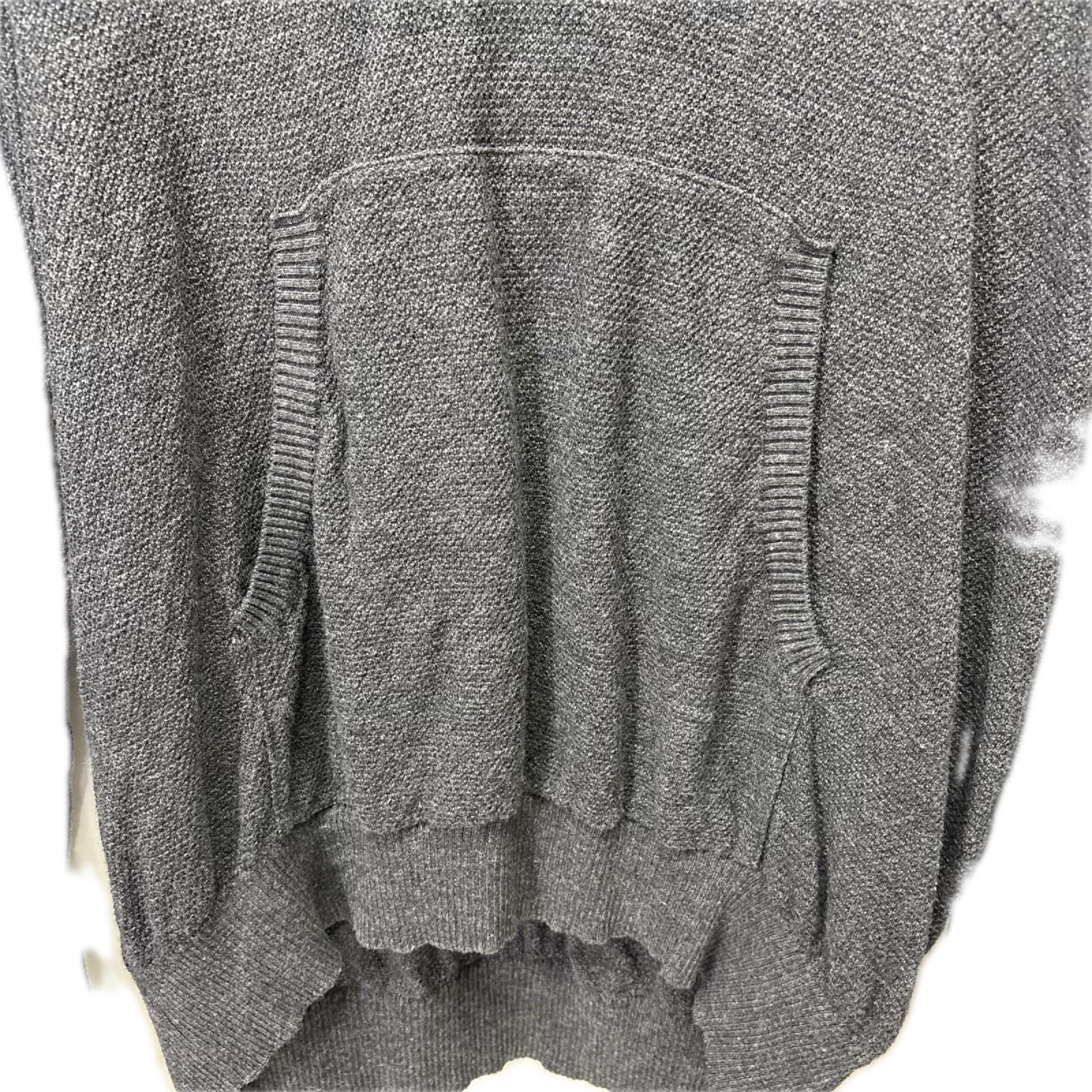 パーカー HOOD KNIT S グレー