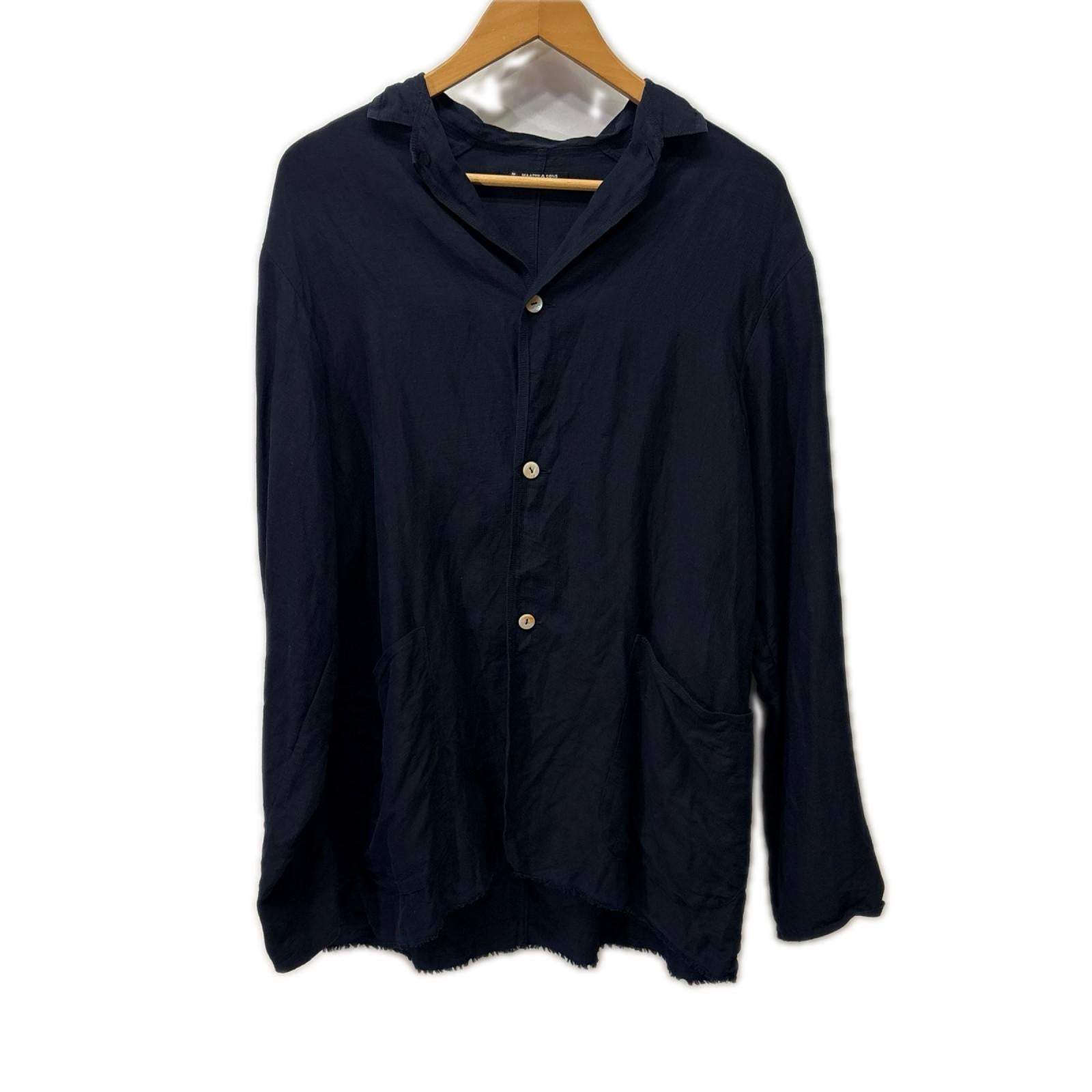 長袖シャツ 24SS 折って折ってSHIRT JACKET ネイビー
