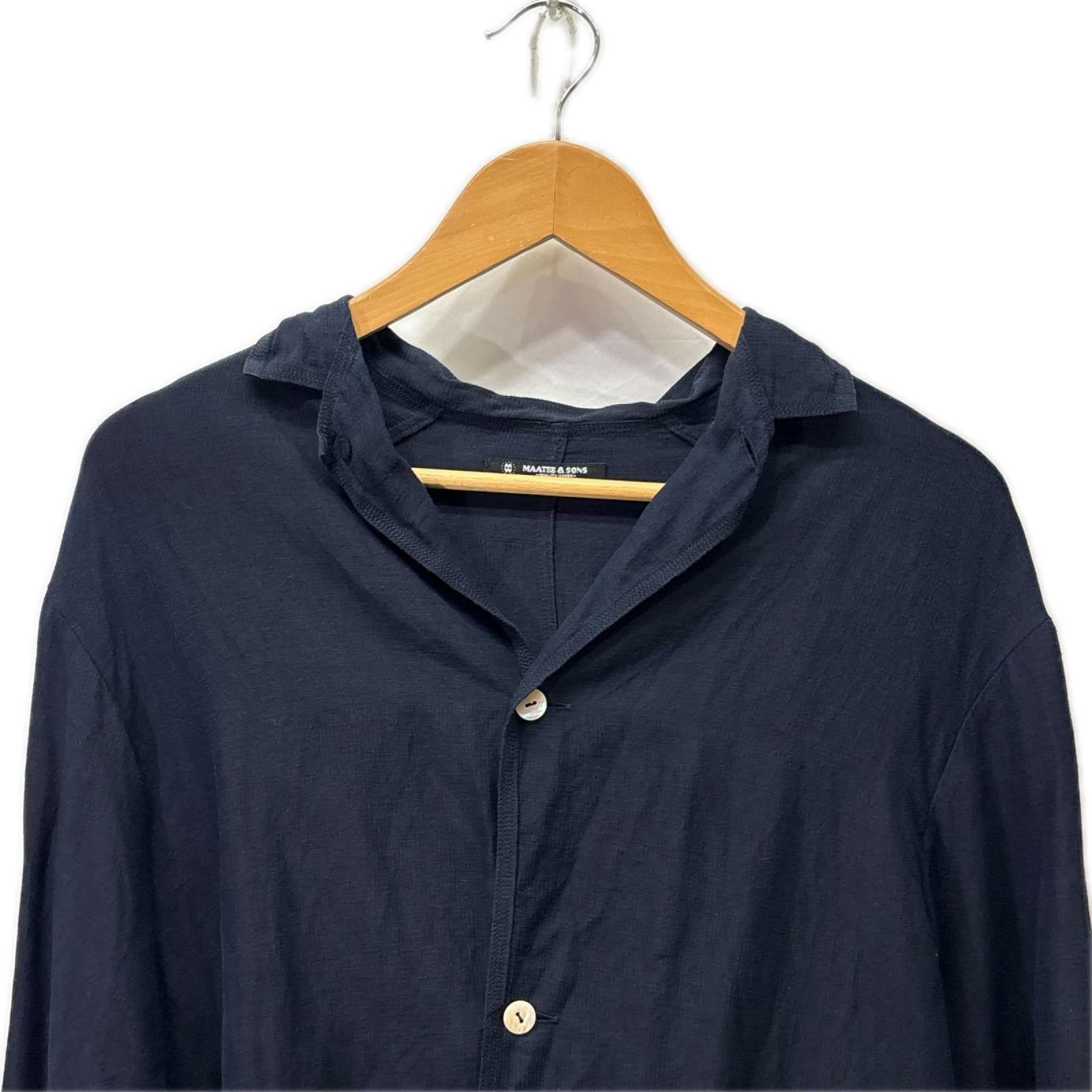 長袖シャツ 24SS 折って折ってSHIRT JACKET ネイビー