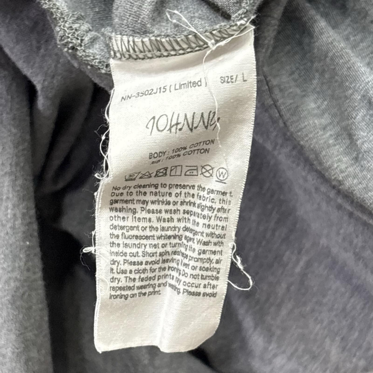 半袖Ｔシャツ 25SS JOHNNY CREWNECK T SHIRT L グレー