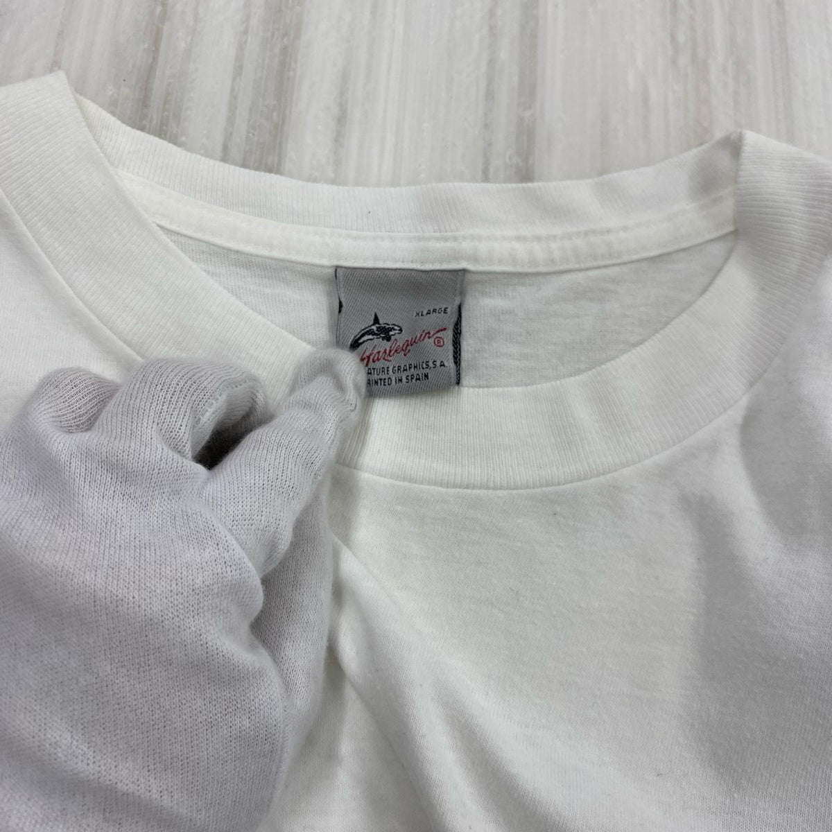 半袖Ｔシャツ 90s HARBORSIDE GRAPHICS WHT XL ホワイト