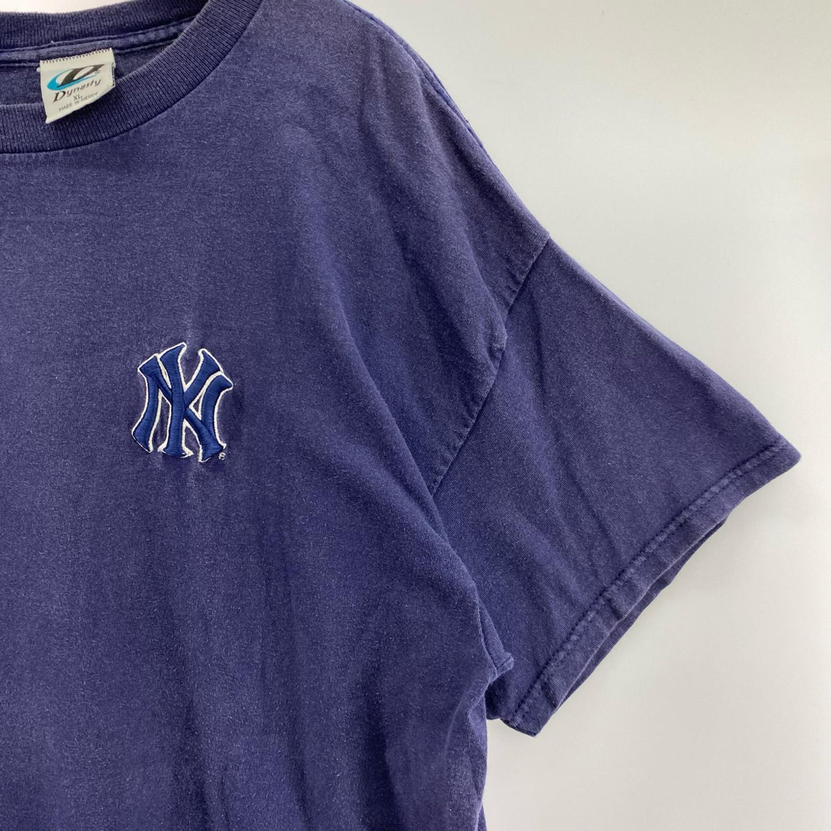 半袖Ｔシャツ 00s Dynasty NYﾛｺﾞ NVY ﾒｷｼｺ製 (XL) ネイビー