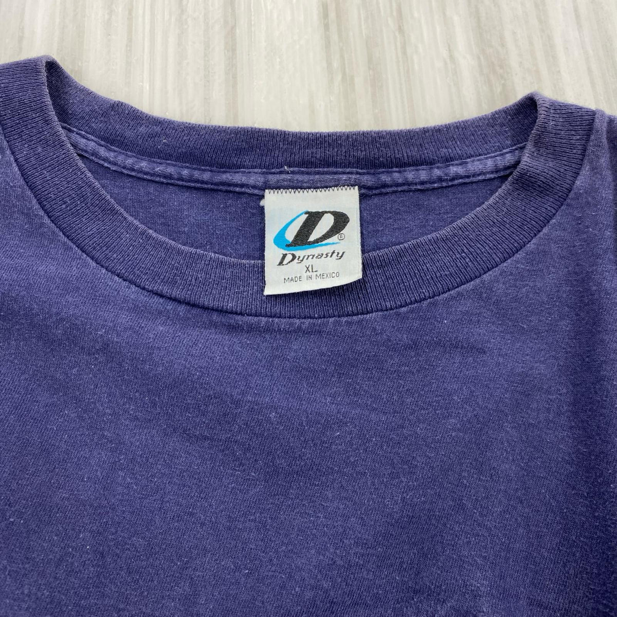 半袖Ｔシャツ 00s Dynasty NYﾛｺﾞ NVY ﾒｷｼｺ製 (XL) ネイビー