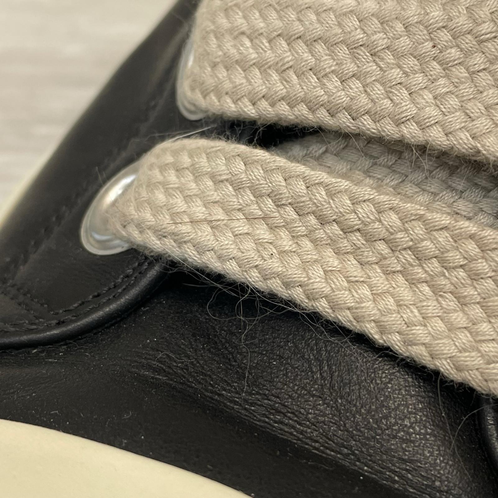 スニーカー Rick Owens ジャンボレース　ハイカットスニーカー 26cm (US8 UK7 1/2 EU42) ブラック