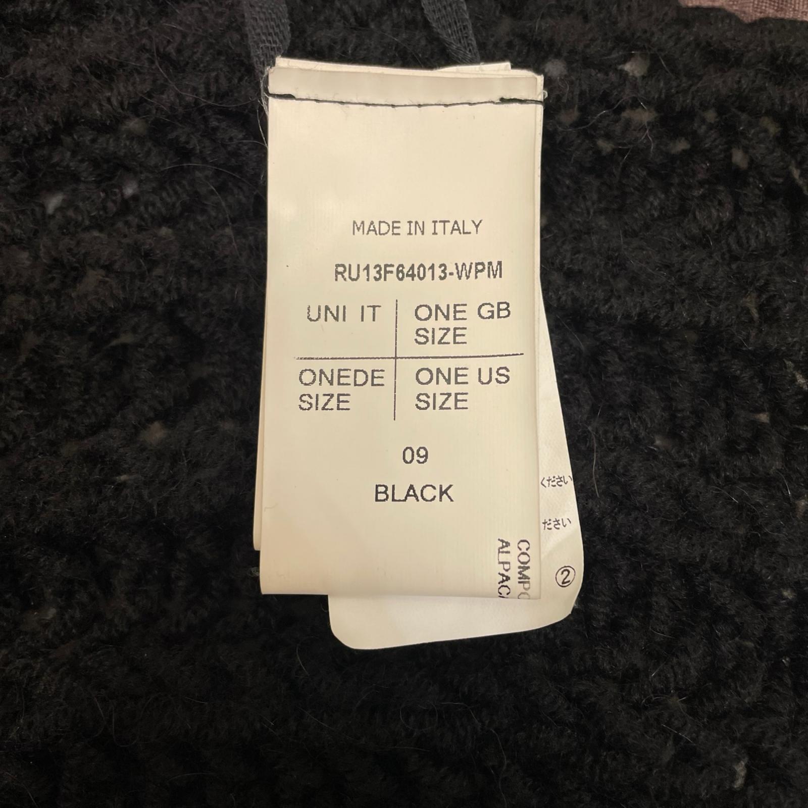 ストール Rick Owens プリンス期　ケーブルニット　ストールRU13F64013-WPM ブラック